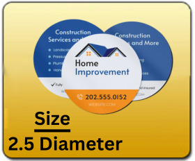 2.5 in Diam Business Cards Mini